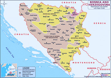 Bosnia and Herzegovina Map | HD Map of the Bosnia and Herzegovina to Free  Download